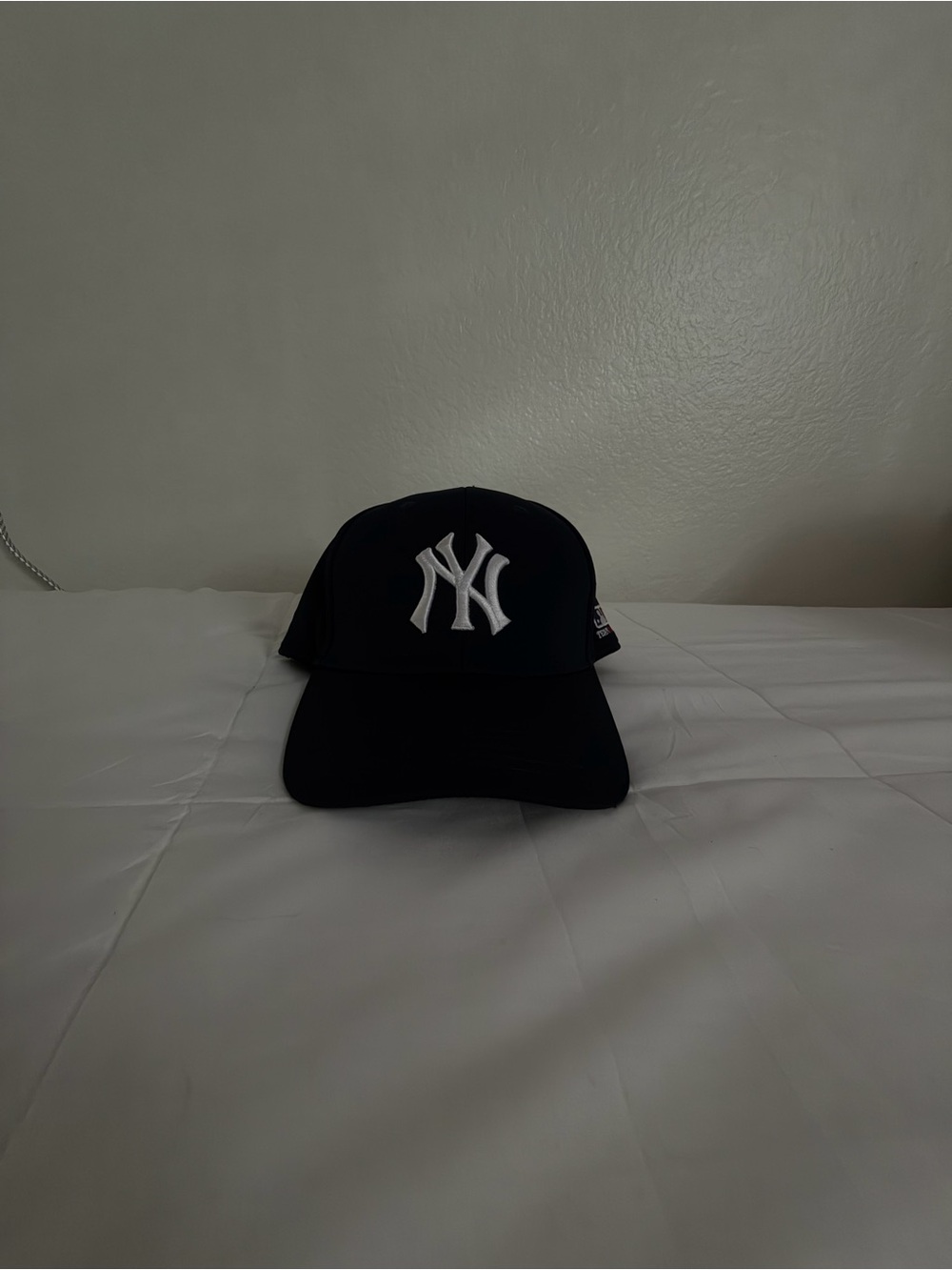 New Era Black Cap with White NY Logo